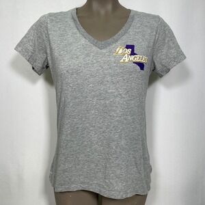Los Angeles Lakers NBA Nike Dri-FIT Lake Show Lakers Grey T-Shirt Women's SMALL